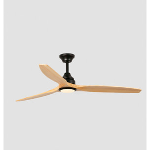 ALO L Ventilateur noir/bois DC CCT