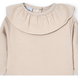 Body bebé manga larga cuello volante