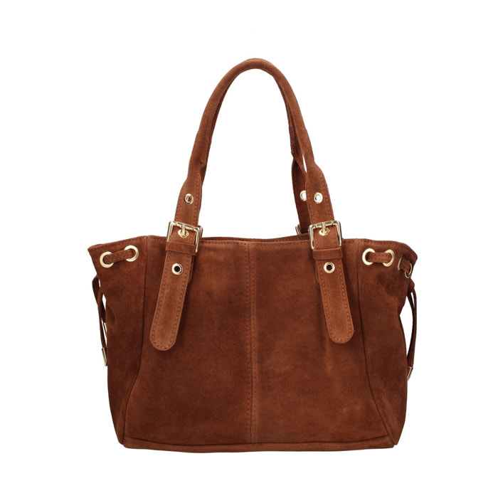 Borsa a mano da donna Made in Italy - Modello Lumena Lux - 100% pelle - 20.0 x 21.0 x 33.0 cm