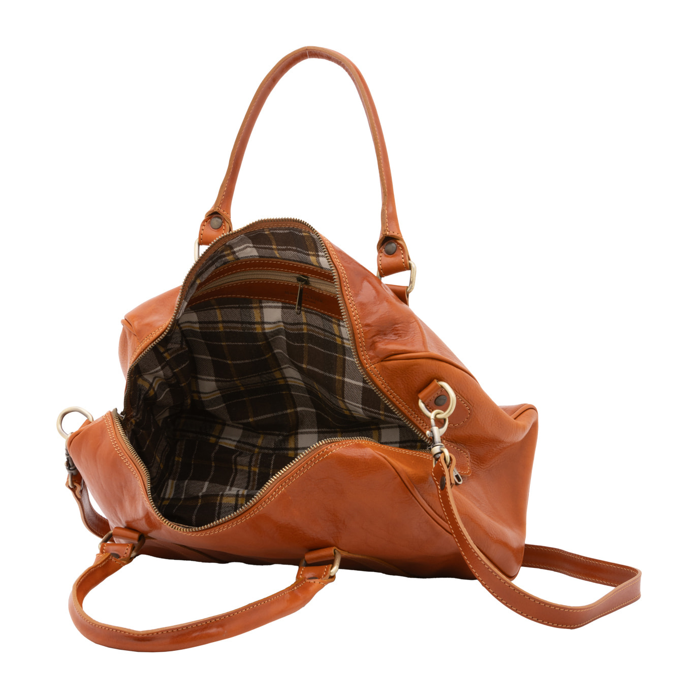 Borsa a bauletto  da donna In Vera pelle Made in Italy 37x22x16 cm