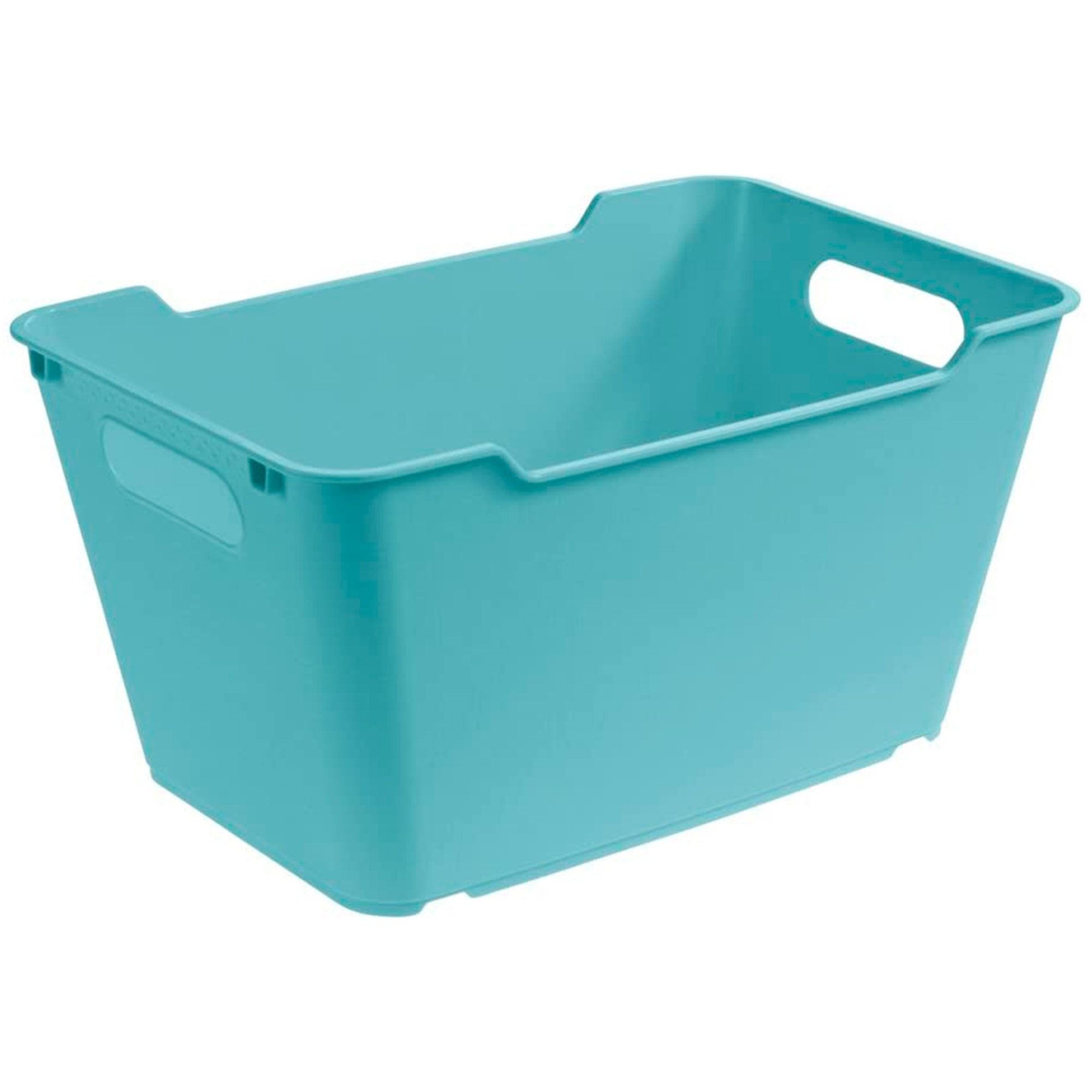 Caja de almacenaje de polipropileno color azul claro