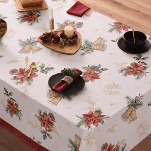 Mantel antimanchas CAROLS GRANATE