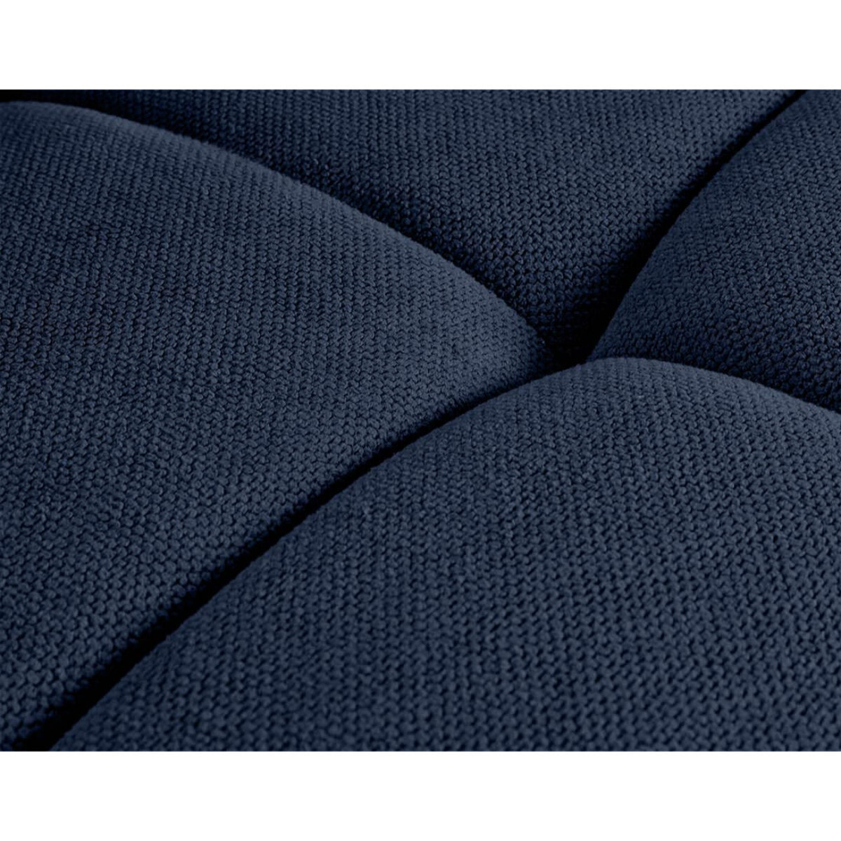 Ray - canapé panoramique en U 7 places en tissu texturé - Bleu