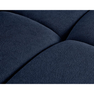 Ray - canapé panoramique en U 7 places en tissu texturé - Bleu