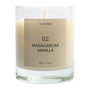 Set de 2 velas aromáticas 200gr aroma vainilla de madagascar scalpers