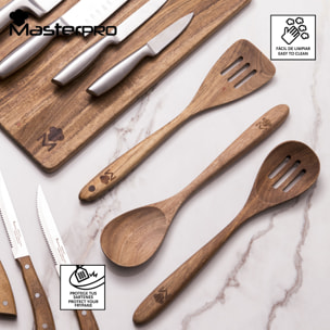 Set 3pcs utensilios de cocina acacia, Masterpro