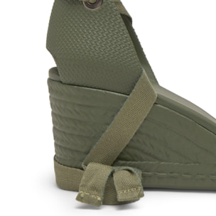 Alpargatas de cuña de mujer Careen en goma eva natural y sostenible con cierre de cintas