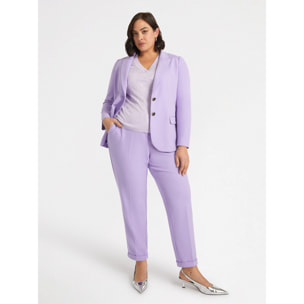 Fiorella Rubino - Pantaloni dritti eleganti - Viola