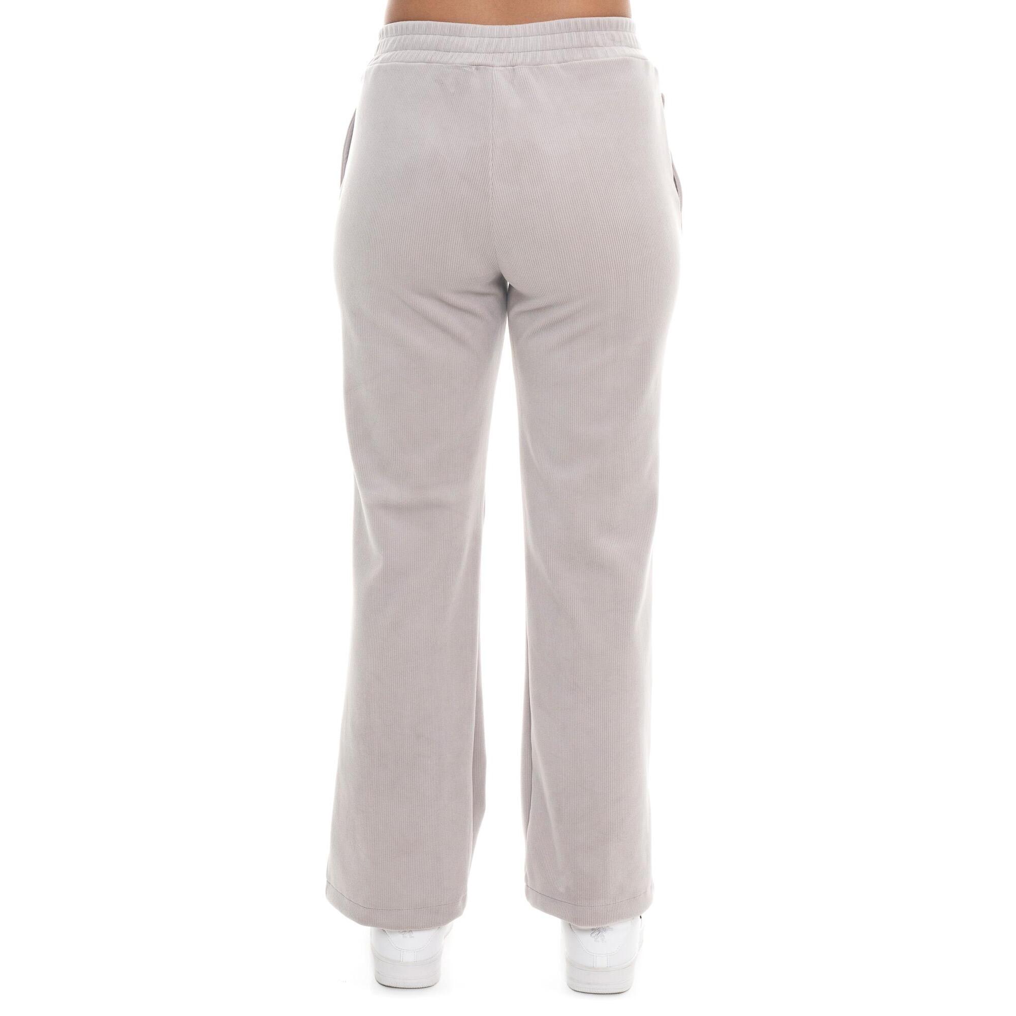 Pantalones palazzo de terciopelo a rayas para mujer Leone 1947 Glam Winter