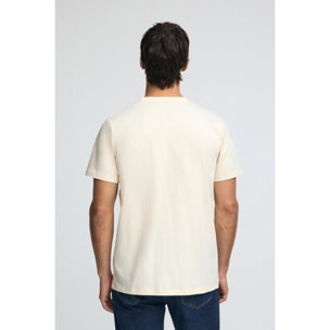 Camiseta color crudo con logo Established 2012 Polo Club