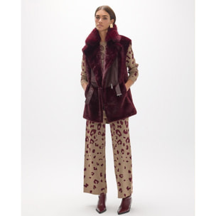 Pantaloni in jacquard di mucca