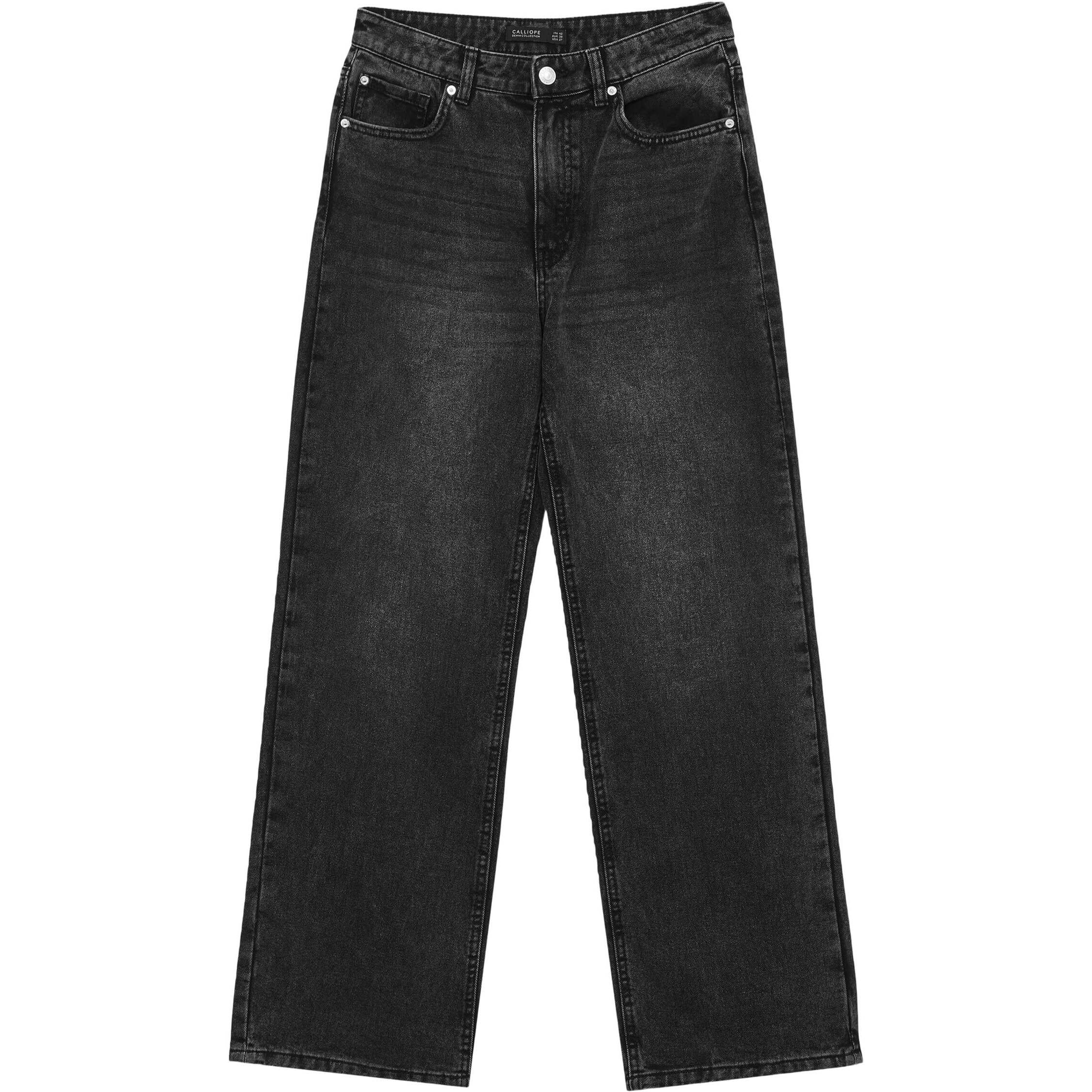 Jeans wide leg vita alta