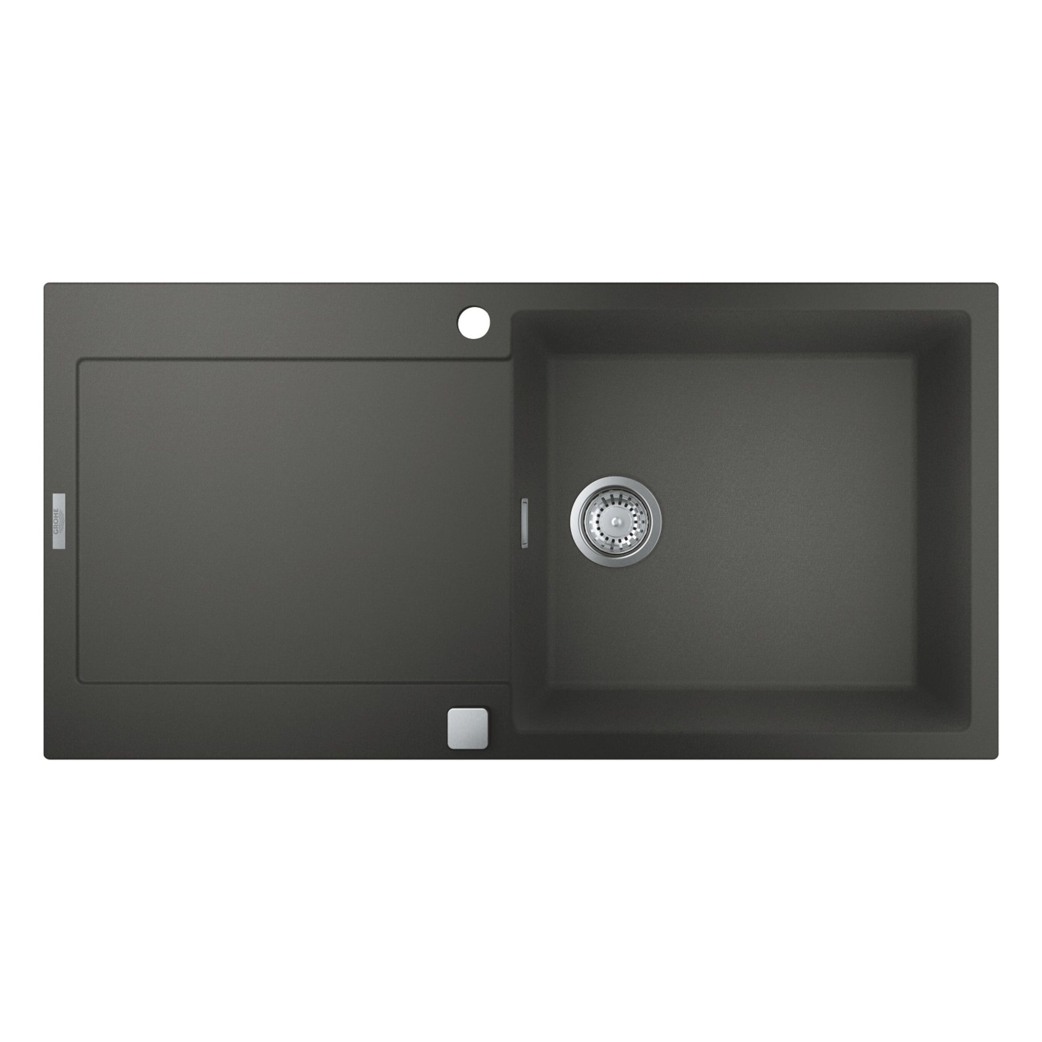 GROHE K500 Evier composite 1 bac avec égouttoir 1000mm x 500mm gris granite