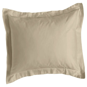 Taie Organic - 50% Chanvre 50% Coton Bio - Volant plat de 5 cm + rabat