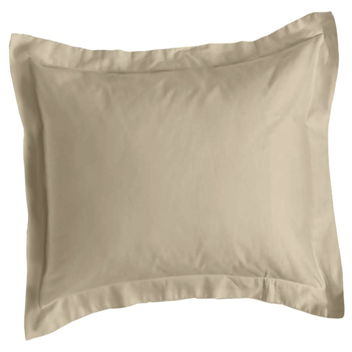 Taie Organic - 50% Chanvre 50% Coton Bio - Volant plat de 5 cm + rabat