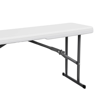 Table de réception pliante acier 2 bancs (lot de 2) FIESTA SET