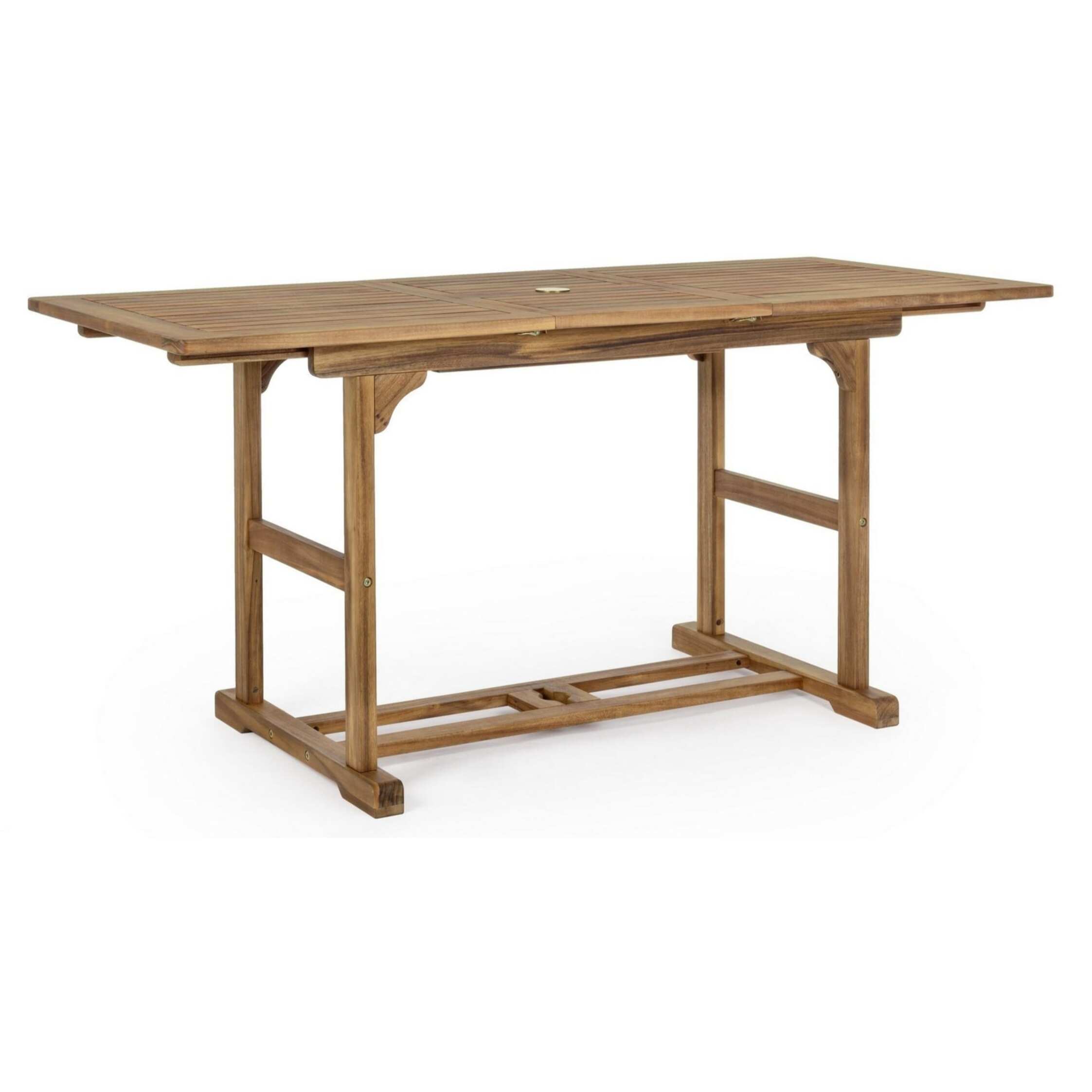 Tavolo allungabile NOEMI in legno di acacia, 120×70 cm – 160×70 cm