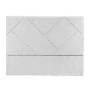 Tête de lit ''Alpilles'' 180x120cm en tissu structurel gris clair