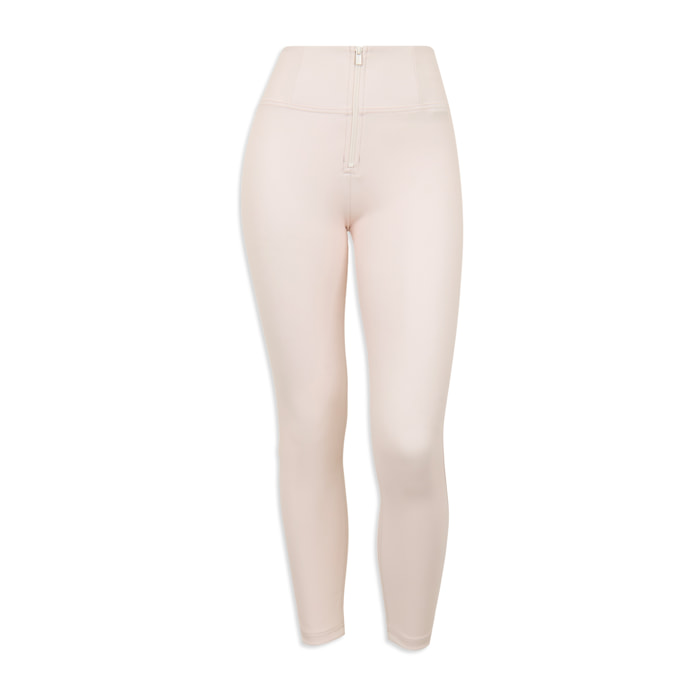 Pantaloni push up WR.UP® 7/8 superskinny vita alta similpelle