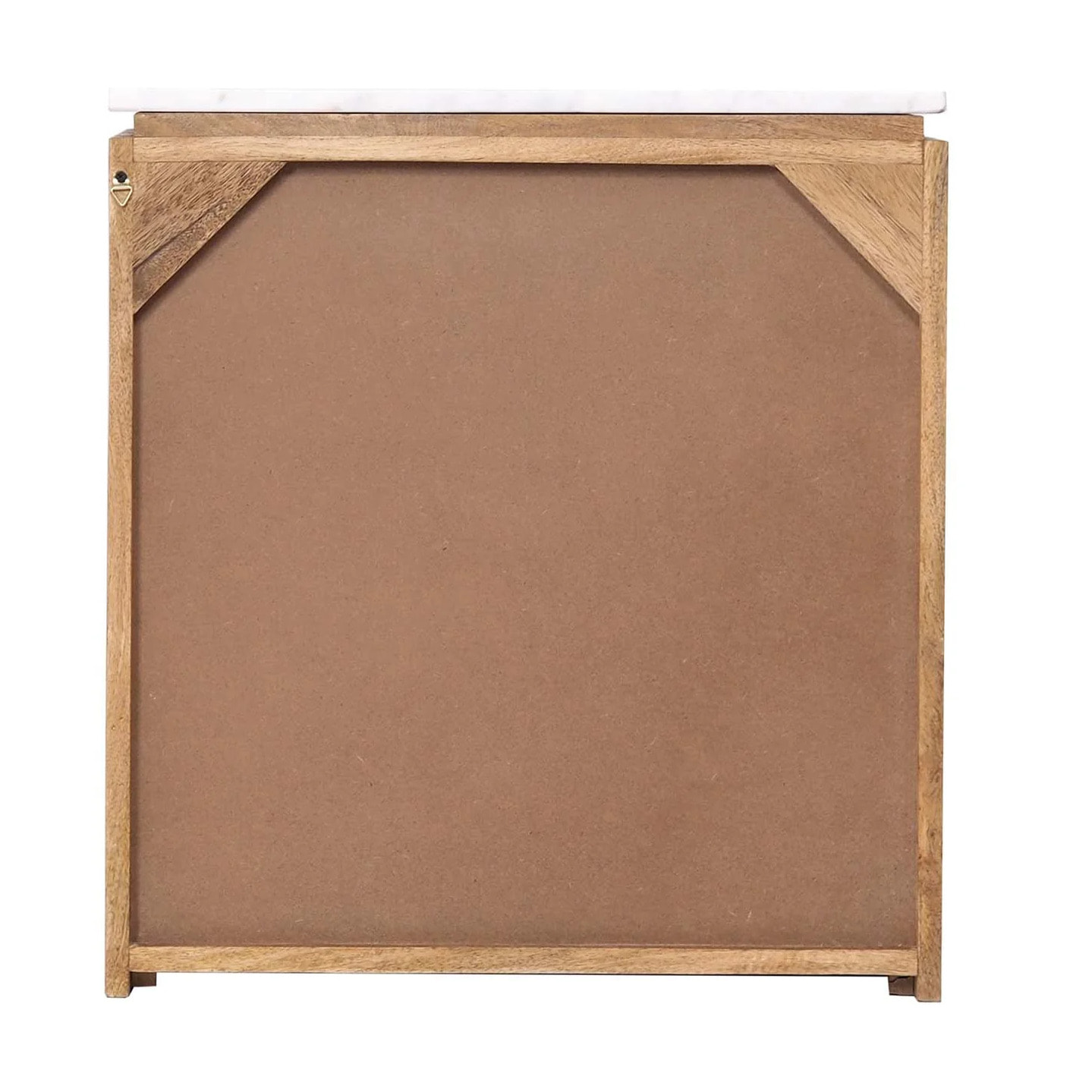 Mesita Madera Mango Marmol Felo 55x40x60 Cm