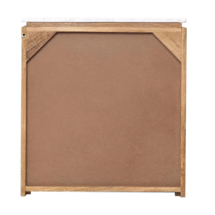 Mesita Madera Mango Marmol Felo 55x40x60 Cm