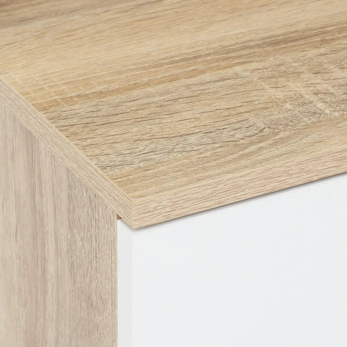 Buffet de cuisine 4 portes Eat up blanc et bois