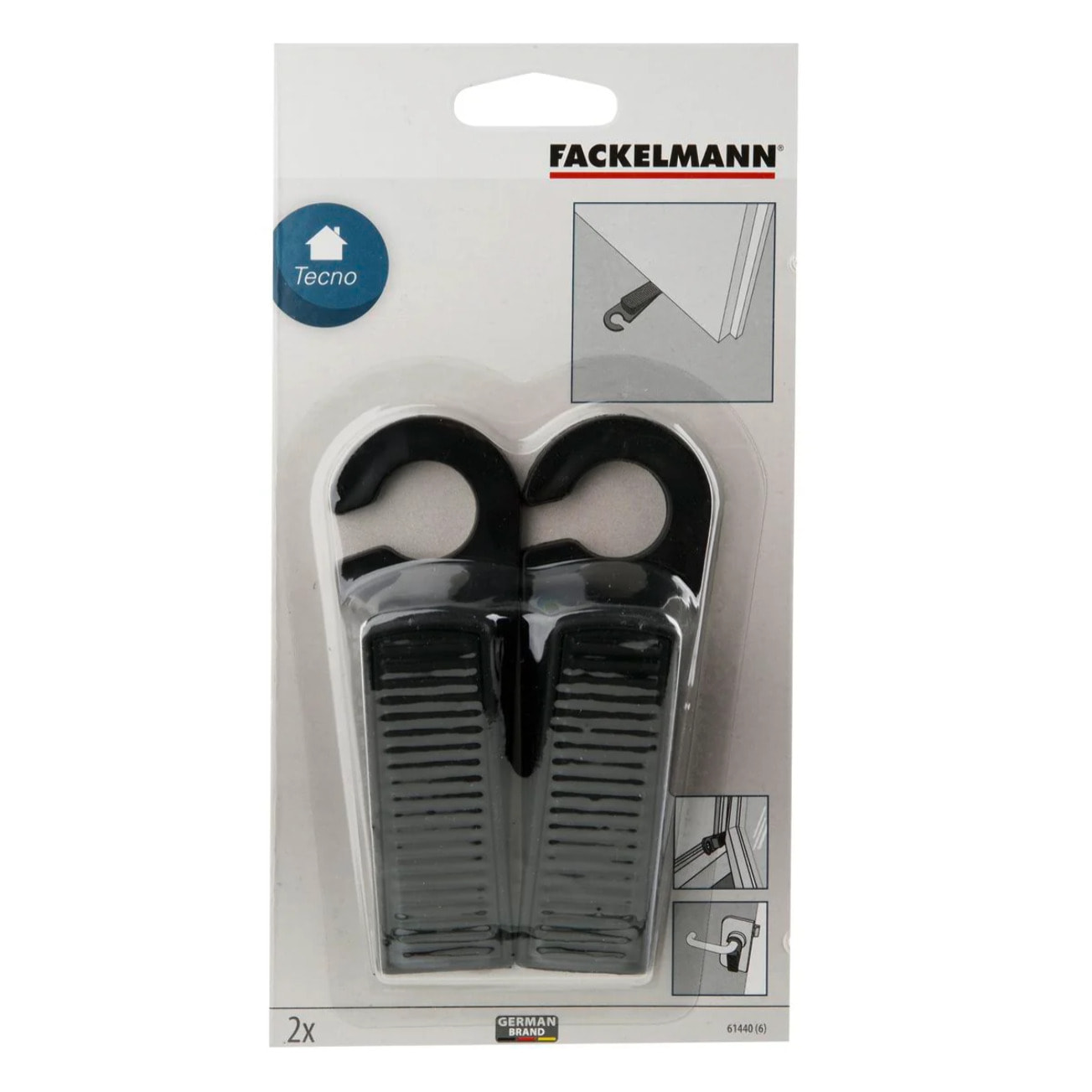 Butoir de porte mural en plastique Lot de 2, 10 cm stop porte idéal pour protéger vos murs Fackelmann Tecno