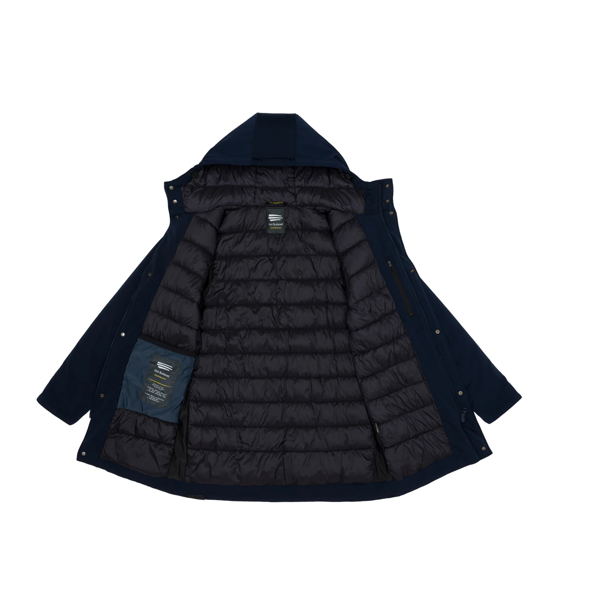 Parka KHANGAR imbottito impermeabile blu