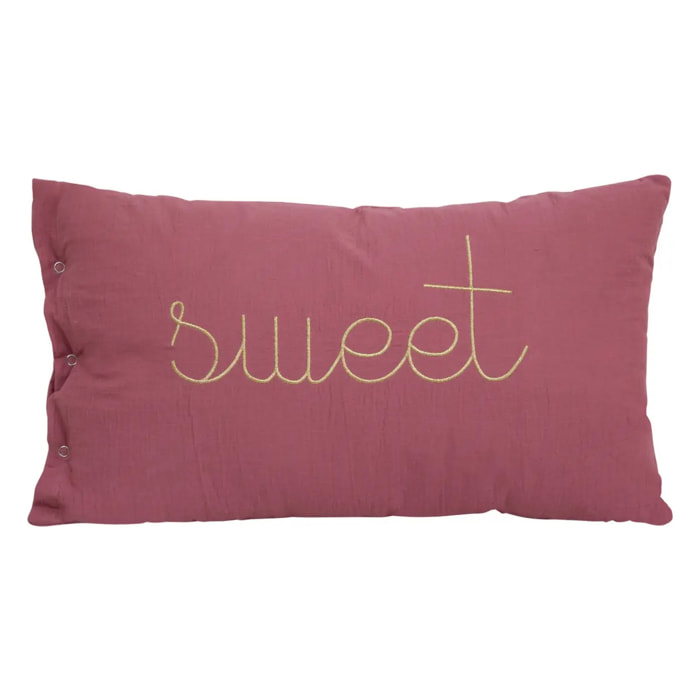 Coussin Lili rose antique 50x30cm