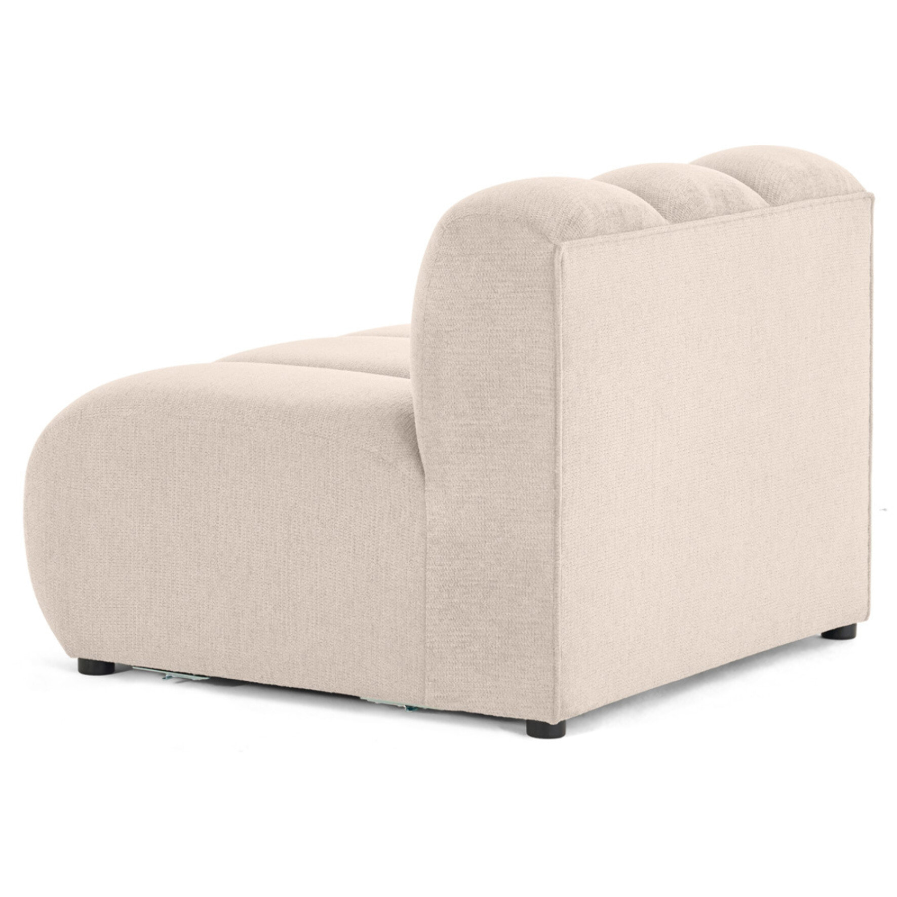 Debbie - module d'assise en tissu texturé - Beige