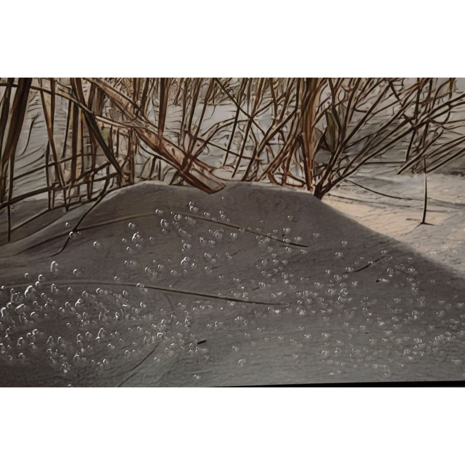 STAMPA DIPINTA SU TELA LACCATA BEACH C/CORNICE -A- CM 152X4X52