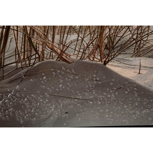 STAMPA DIPINTA SU TELA LACCATA BEACH C/CORNICE -A- CM 152X4X52