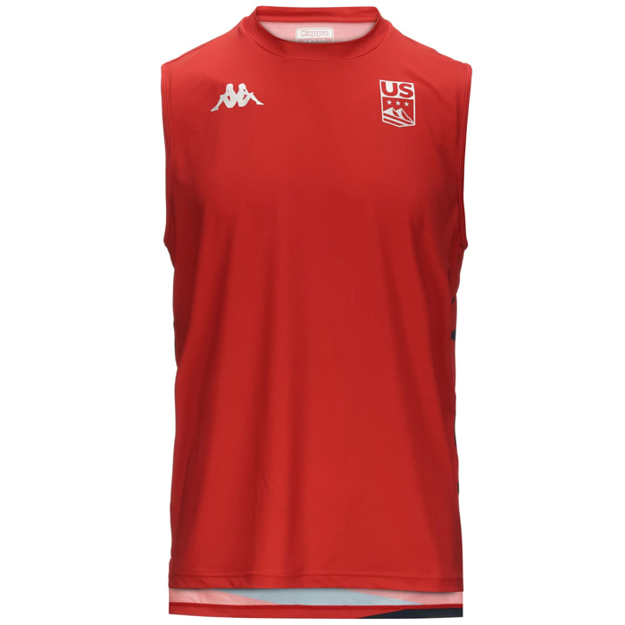 T-Shirts & Top Kappa Uomo Kombat Drideg Us Rosso