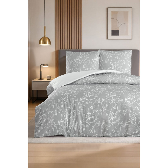 Parure housse de couette et taie(s) d'oreiller coton imprimé