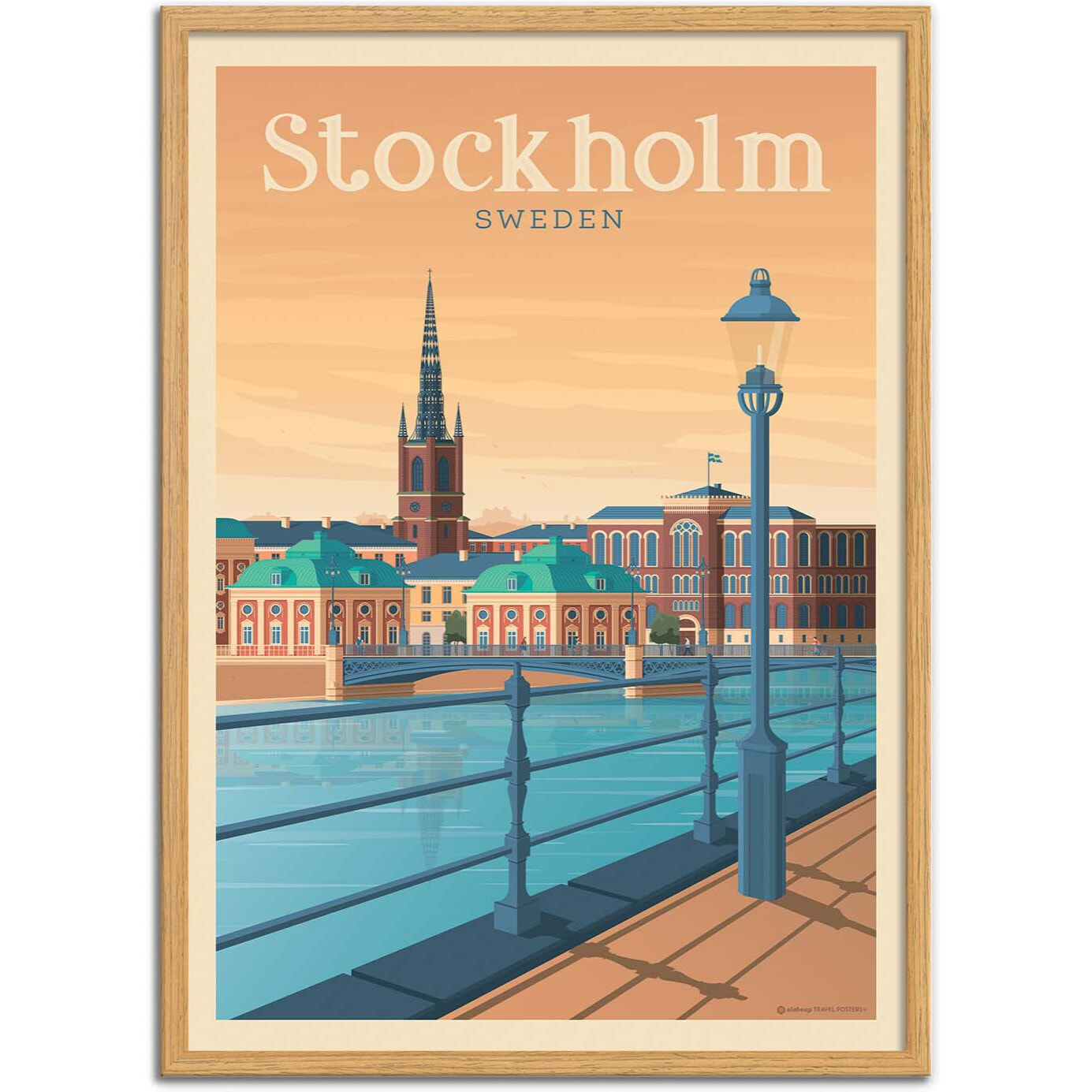 Affiche - Stockholm - Olahoop Travel Posters