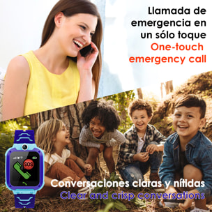 Smartwatch LT27 LBS especial para niños, con cámara, función de rastreo, llamadas SOS y recepción de llamada.