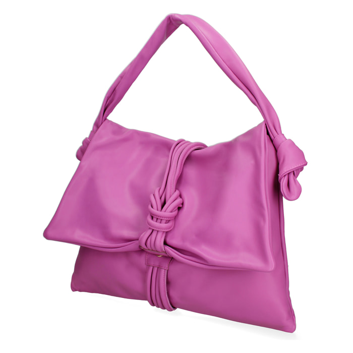 Borsa a spalla da donna In Vera pelle Made in Italy 46x32x2 cm