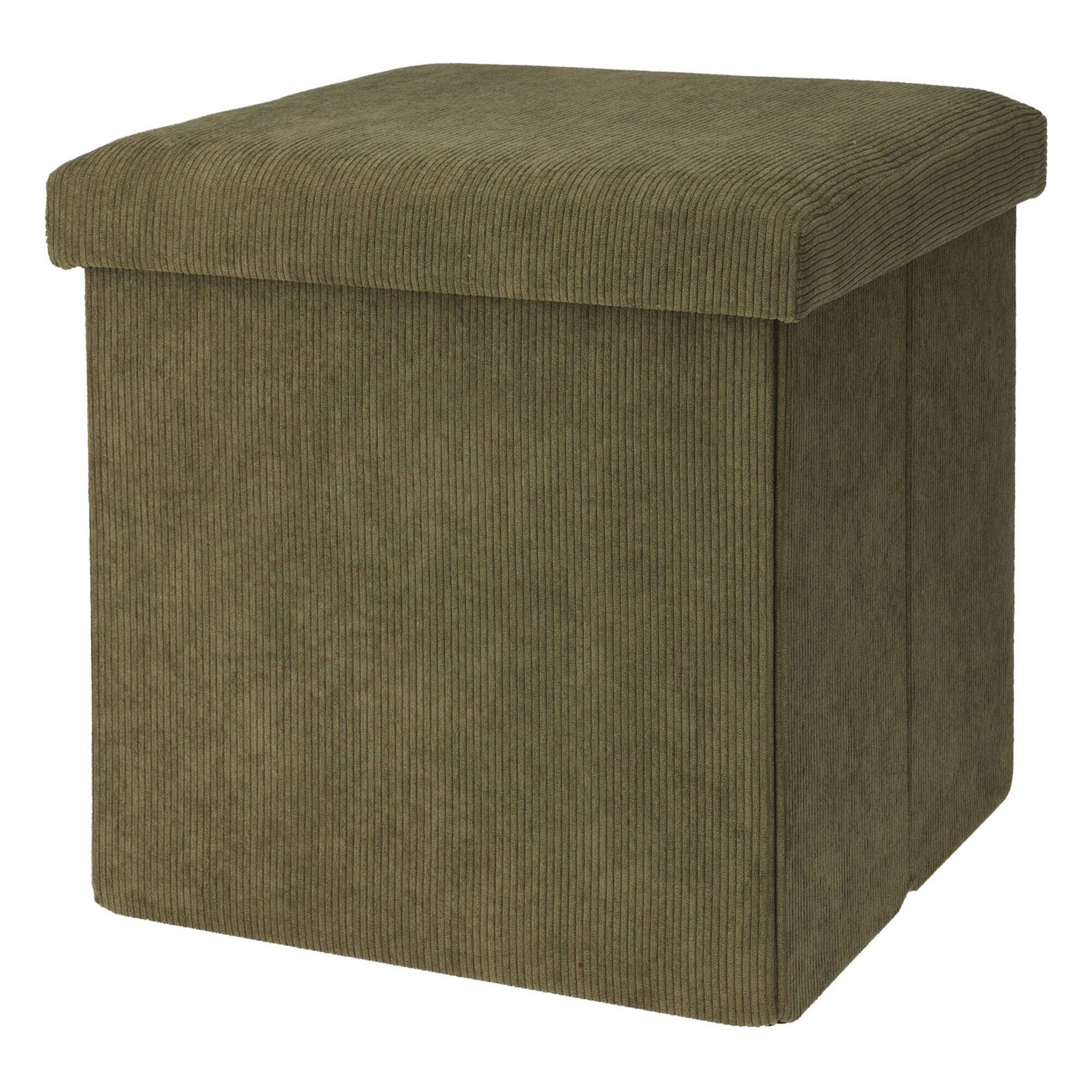 Taburete de ordenacion 38x38cm color verde oscuro