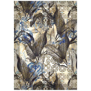 Tappeto arredo salotto soggiorno camera, stile contemporaneo arte moderna motivi floreali natura astratti