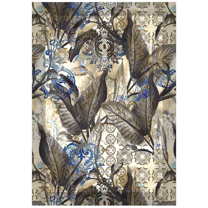 Tappeto arredo salotto soggiorno camera, stile contemporaneo arte moderna motivi floreali natura astratti