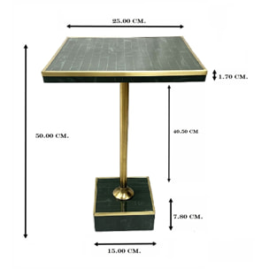 Table d'appoint Loco Loco 25x25cm verte Kare Design