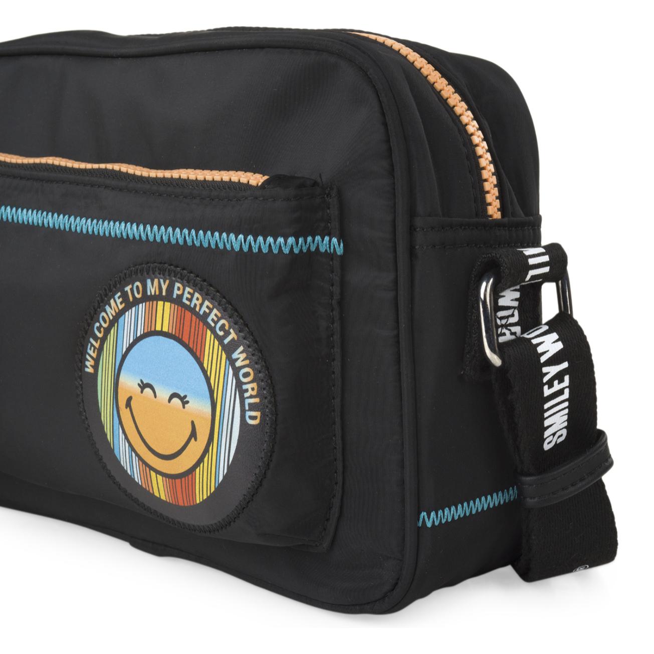 Bolso Bandolera Mujer Sint/Pu Smiley World Smiley Negro