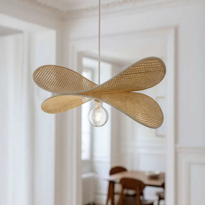 Suspension aérienne en bambou d60cm LUCIOLE