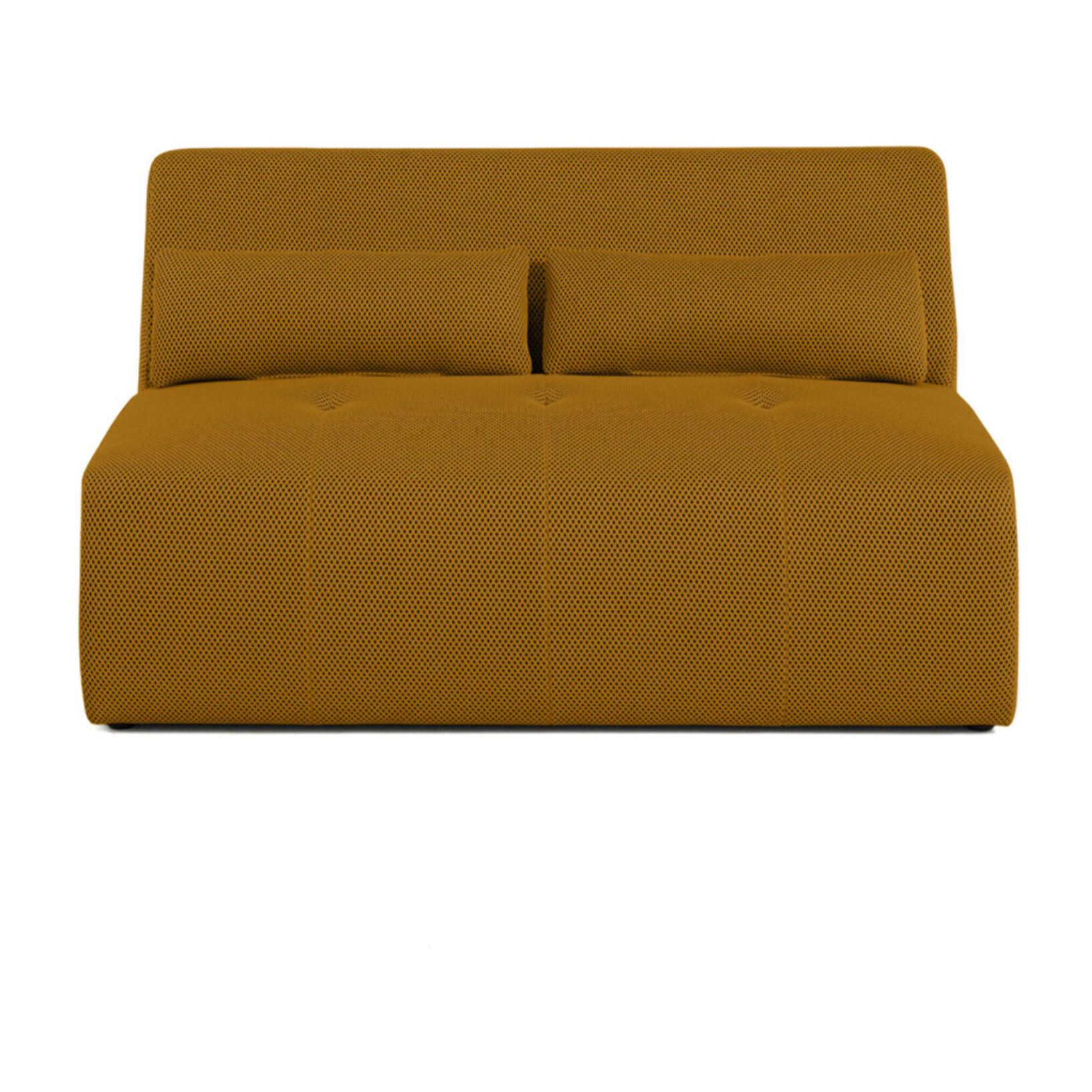 Onyx - canapé droit 2 places - en tissu mailles 3D - Jaune
