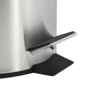 Poubelle à pédale Inox 5L Inox Satiné MSV