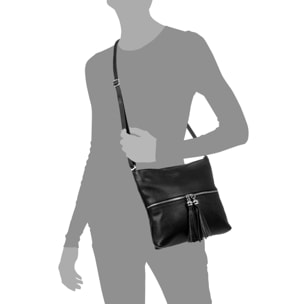 Altino bolso bandolera mujer. Piel auténtica acabado Dollaro.