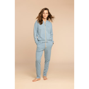 Completo loungewear donna felpa di cotone madrid Noidinotte