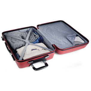 Juego De Maletas Rígidas Abs Itaca Elba Coral