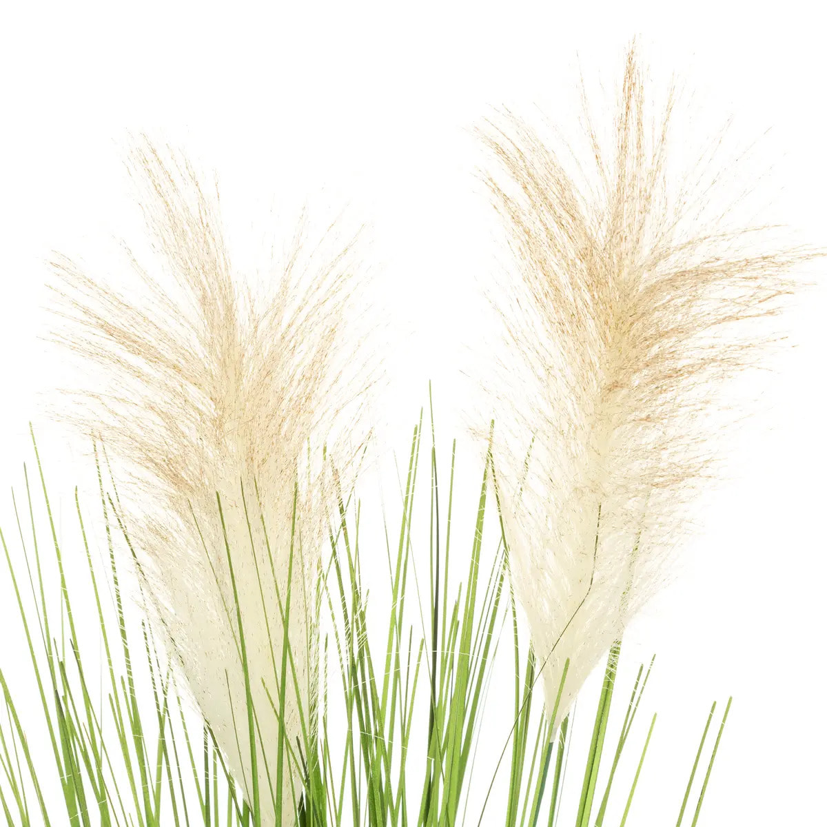 Plante artificielle "Plumeau" pot ciment H70cm