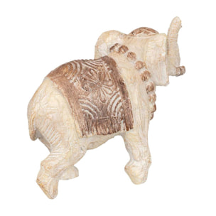 Elefante Resina Natural 36x15x25 Cm